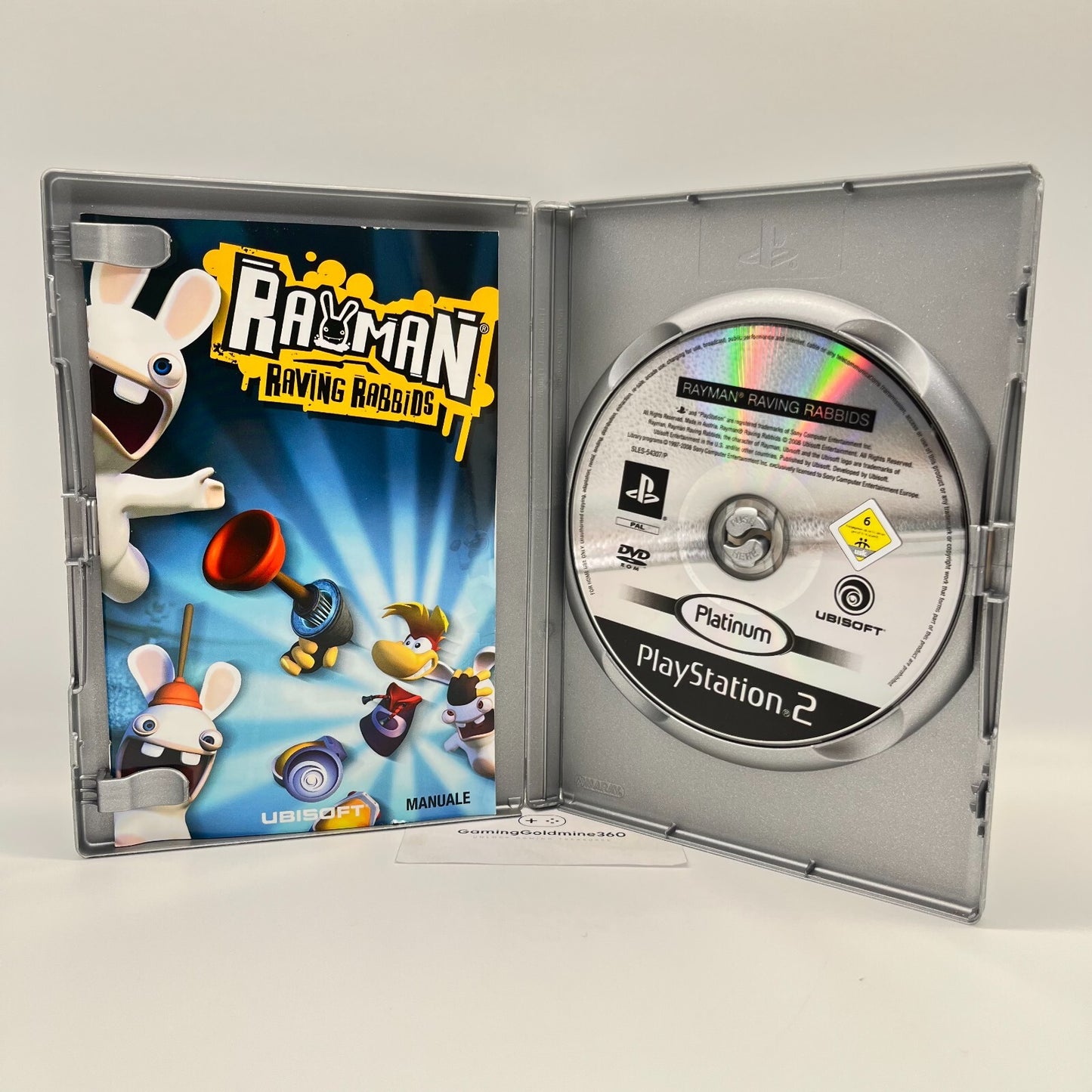 Rayman Raving Rabbids PS2 Italiano Completo Sony PlayStation 2 PAL OTTIMO