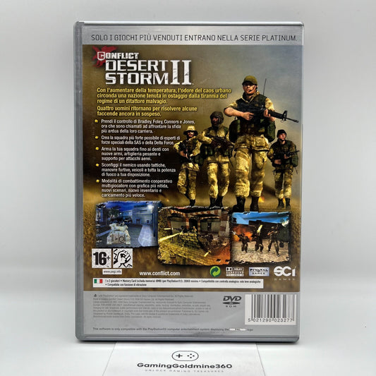 Conflict Desert Storm II PS2 Italiano Completo con Manuale Sony PlayStation 2