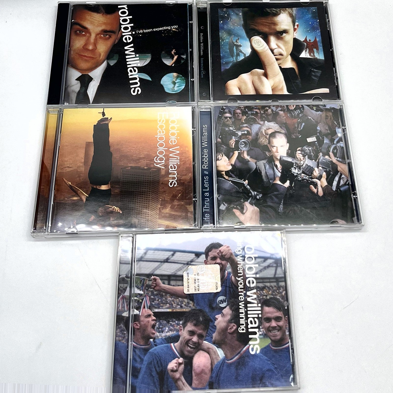 Robbie Williams Lotto 5 CD Escapology Intensive Care Sing When You're Winning