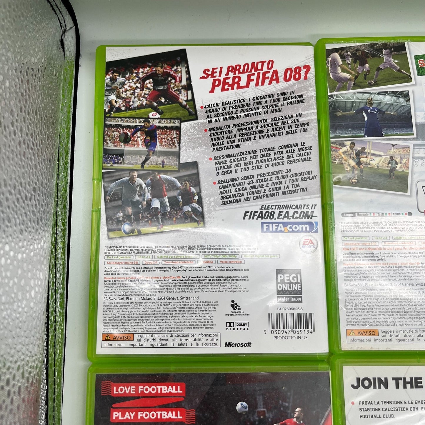 FIFA 08+09+10+11+12+13+14+15 Xbox 360 Collection Bundle 8 GIOCHI PAL OTTIMI