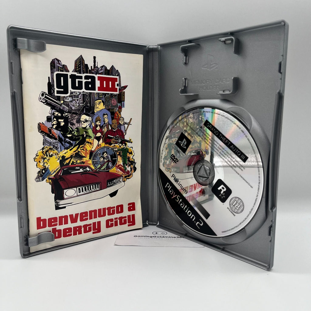 GTA 3 PS2 Italiano Completo Grand Theft Auto III Rockstar Sony PlayStation 2