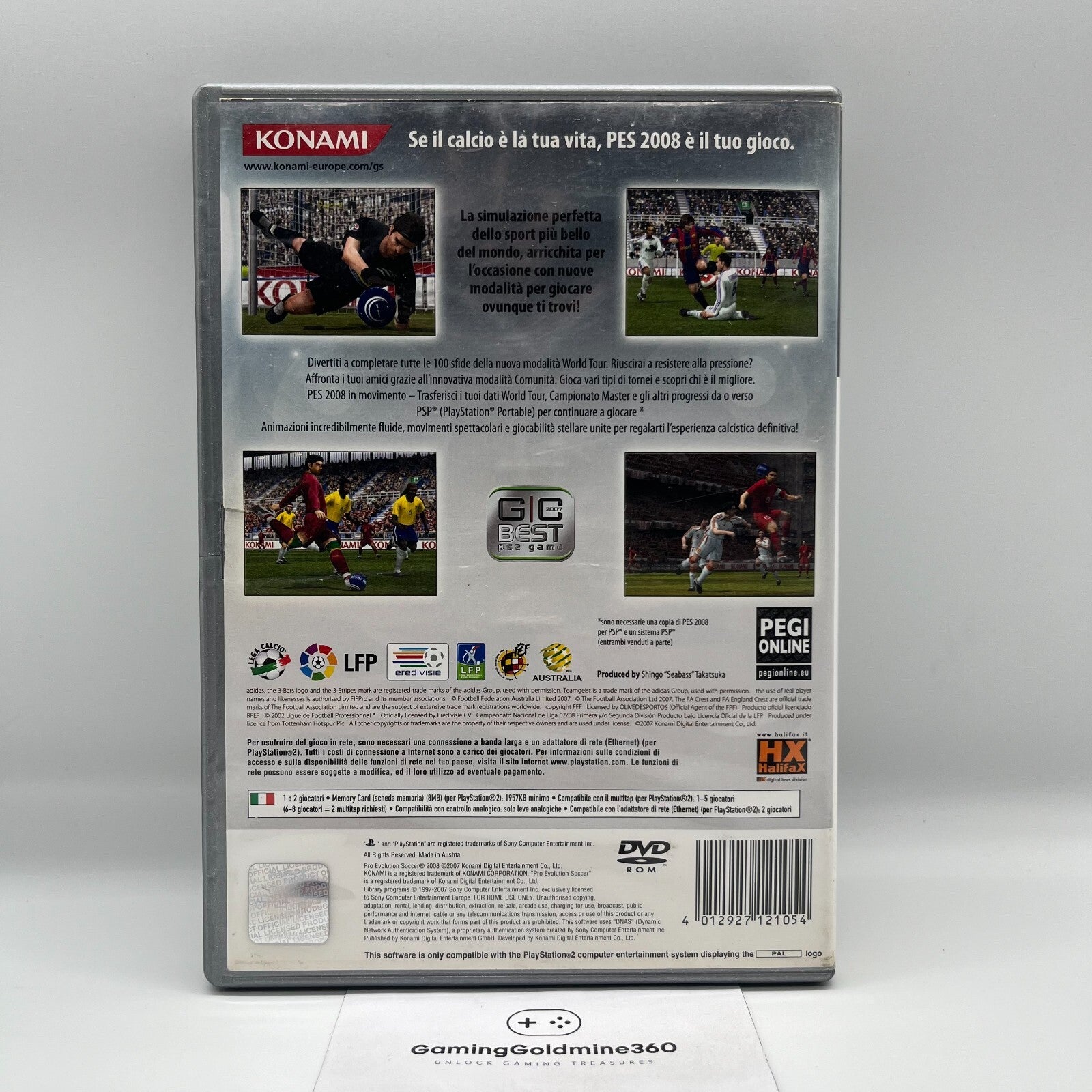 PES 2008 + PES 2009 PS2 Italiano Completo con Manuale Sony PlayStation 2 Konami