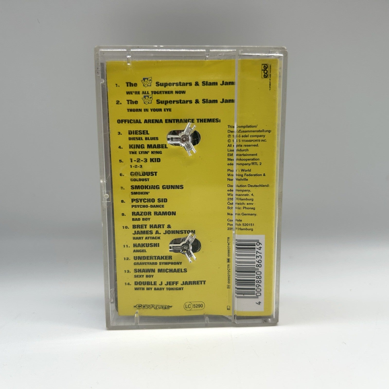 WWF Full Metal The Album Musicassetta MC Wrestling Superstars Arena Themes 95