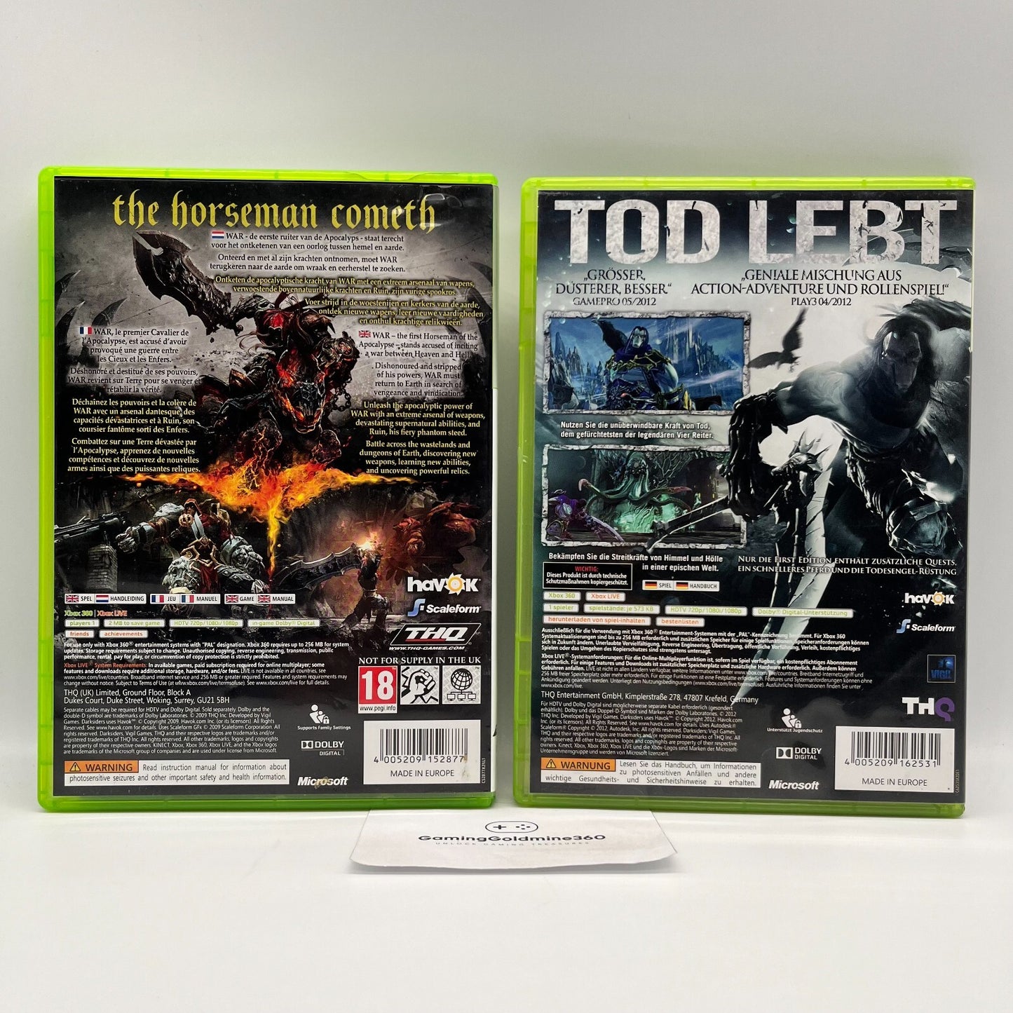 DarkSiders I + II Xbox 360 Completi Manuale PAL Italiano/Multilingua THQ OTTIMI