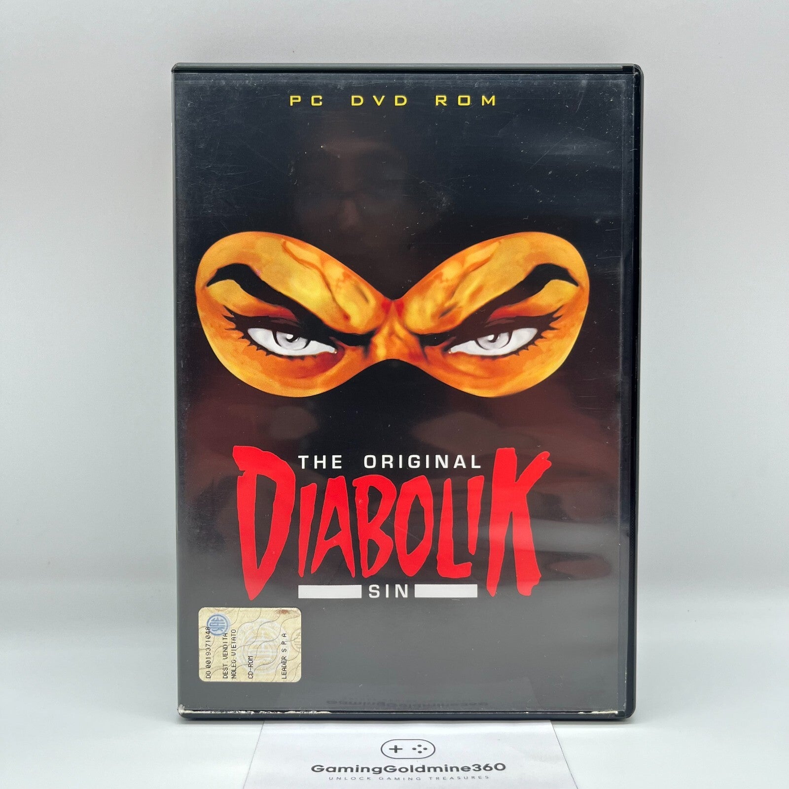 DIABOLIK The Original Sin PC DVD-Rom Gioco Completo con Manuale OTTIME CONDIZION