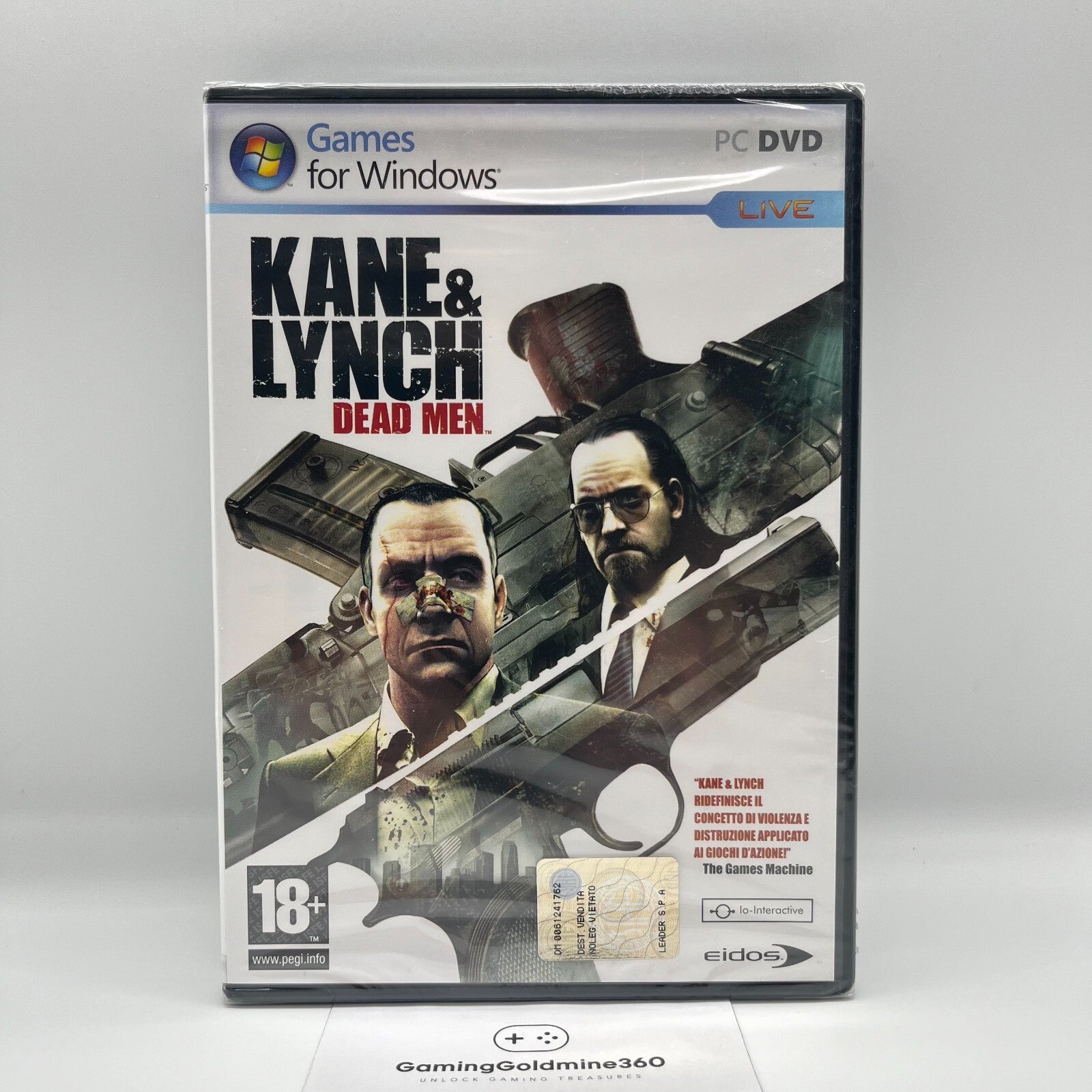 KANE & LYNCH: Dead Men + 2 Dog Days PC Italiano NUOVI SIGILLATI Eidos Microsoft