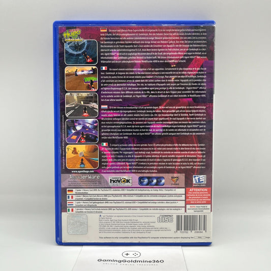 Agent Hugo RoboRumble PS2 Italiano Completo con Manuale PAL Sony PlayStation 2