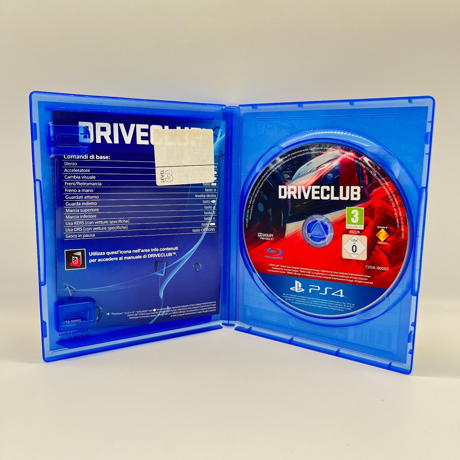 Driveclub PS4 Italiano Completo Sony Evolution Studios PlayStation 4 🇮🇹 Ottimo