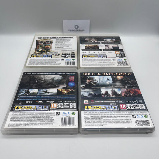BATTLEFIELD Collection PS3 Italiano Completi PAL EA Sony PlayStation 3 OTTIMI