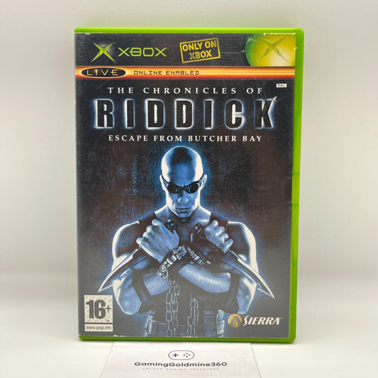 The Chronicles of Riddick: Escape from Butcher Bay XBOX Italiano Completo Sierra
