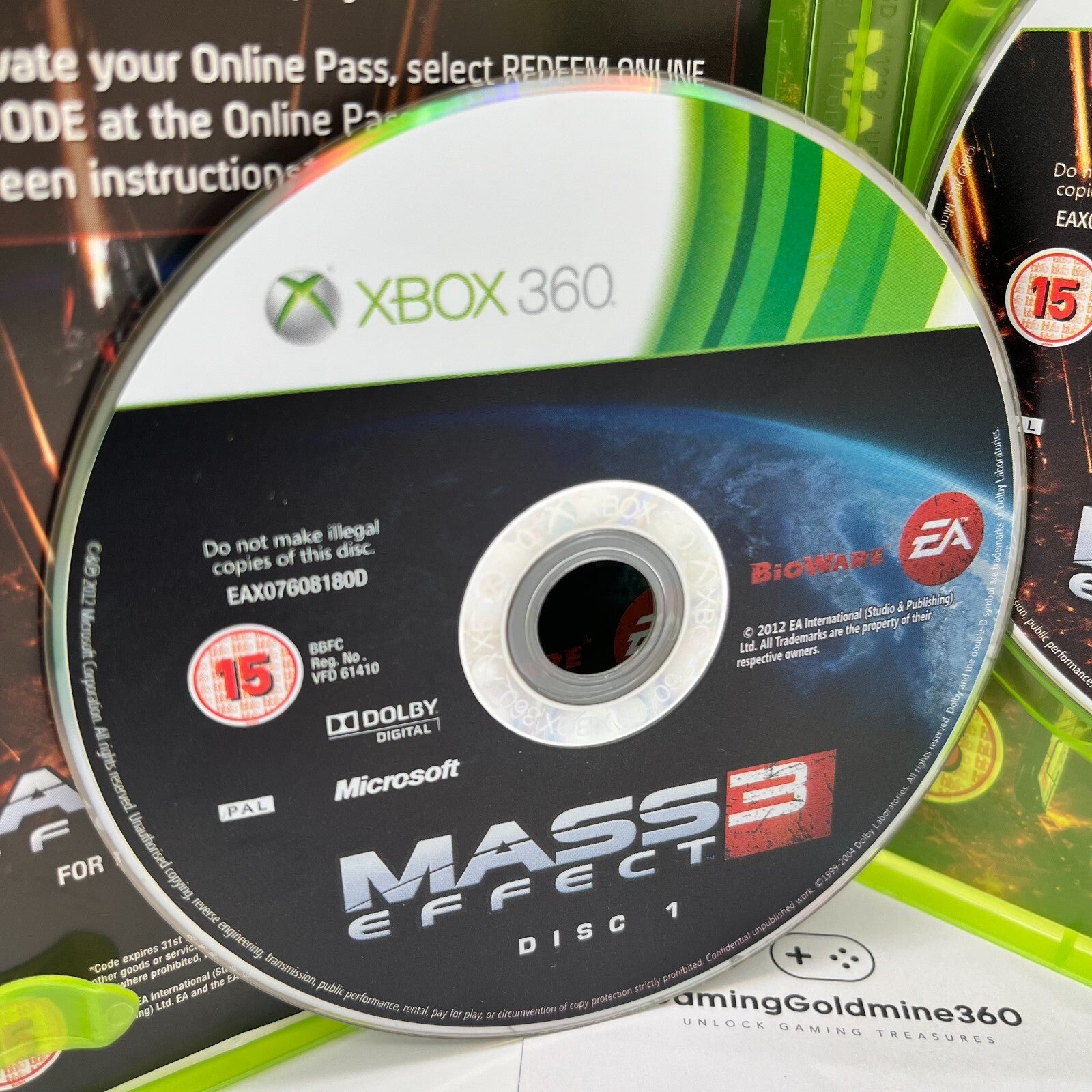 Mass Effect 3 Xbox 360 Completo con Manuale PAL EA Microsoft COME NUOVO