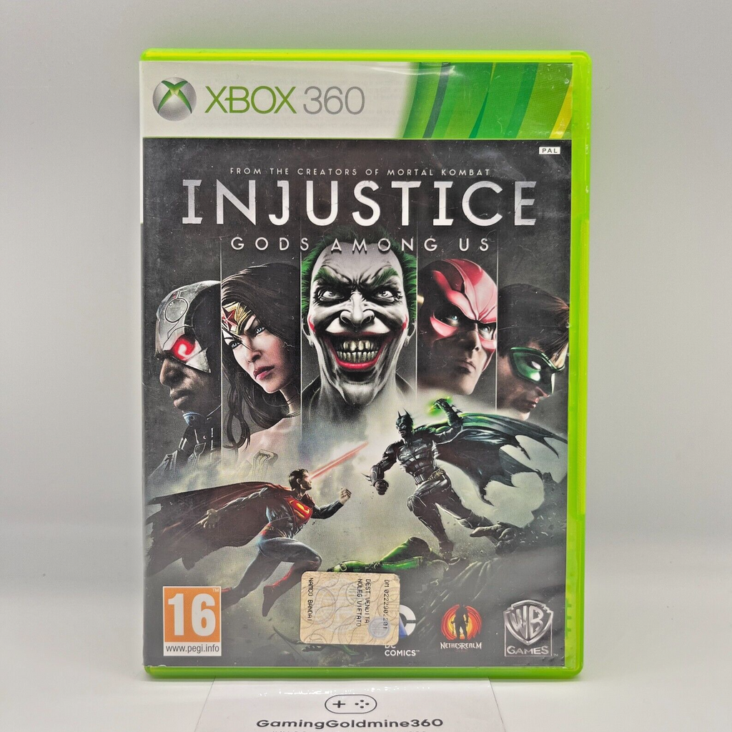 INJUSTICE Gods Among Us Xbox 360 Italiano Completo PAL Gioco DC Microsoft OTTIMO