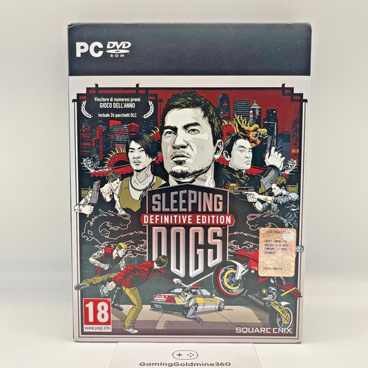Sleeping Dogs DEFINITIVE EDITION PC Italiano Completo 💎 RARO DA COLLEZIONE! TOP