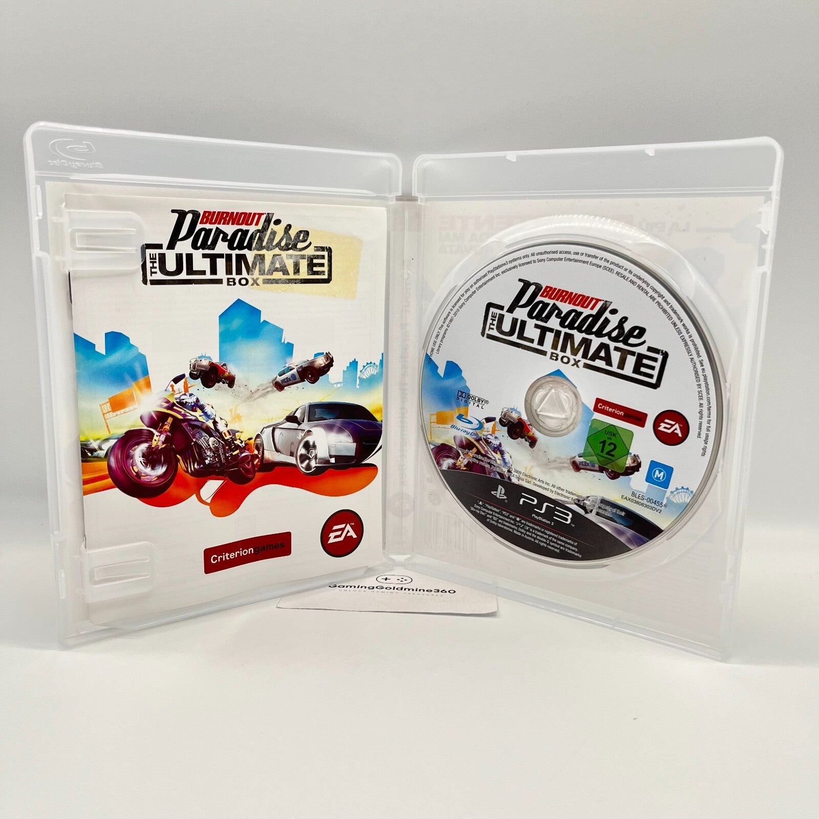BURNOUT PARADISE The Ultimate Box PS3 Italiano Completo PAL Sony PLayStation 3