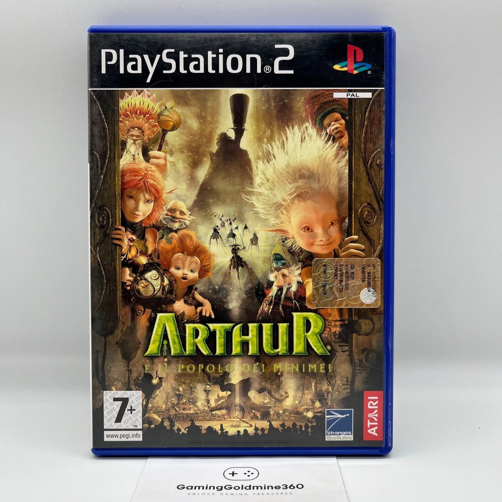 ARTHUR E il Popolo dei Minimei PS2 Italiano Completo PAL Atari Sony PlayStation2