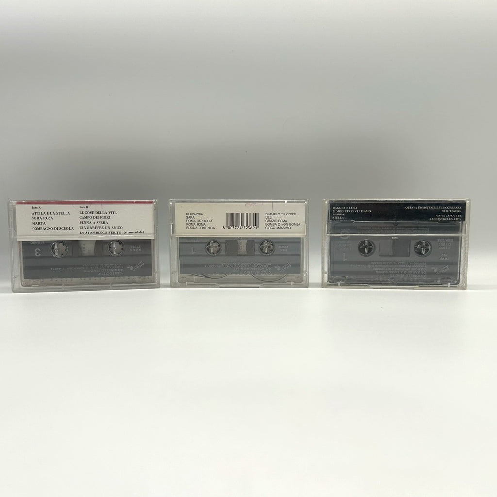 Antonello Venditti Lotto 3 Musicassette MC Centocitta Circo Massimo San Siro