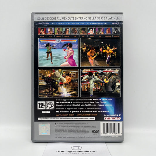 Tekken 4 PS2 Platinum Italiano Completo con Manuale PAL Namco Sony PlayStation 2