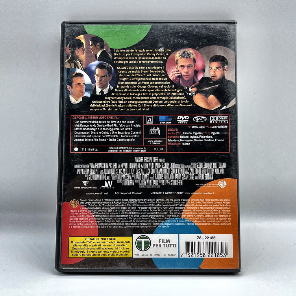 Ocean's Eleven Fate il Vostro Gioco DVD George Clooney Soderbergh Heist ITA