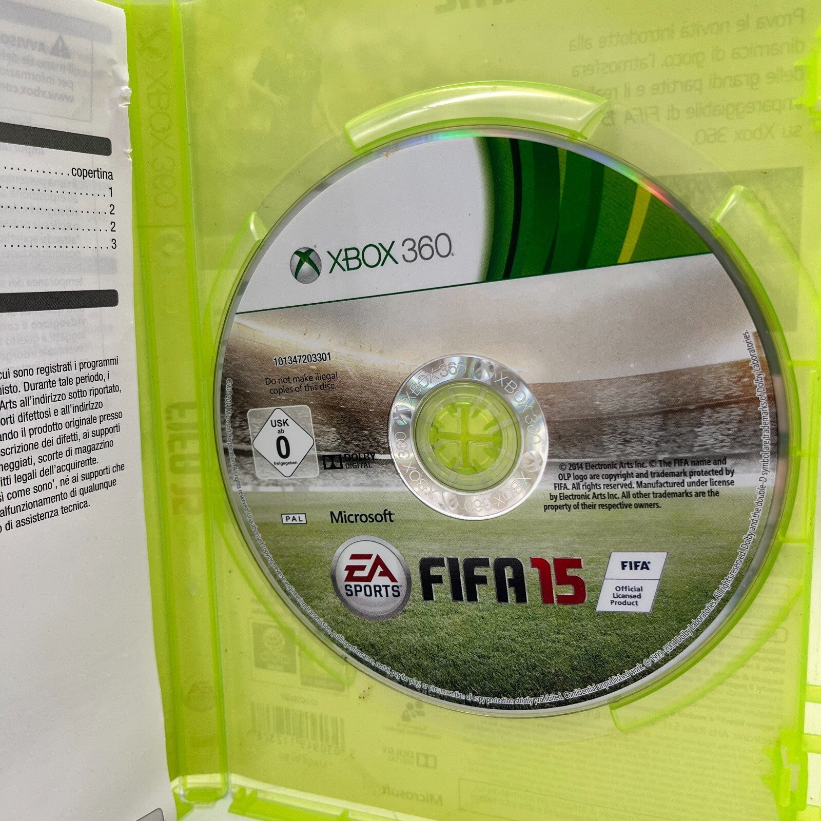 FIFA 14 + 15 Xbox 360 Italiano Completi con Manuali PAL EA Sports Microsoft