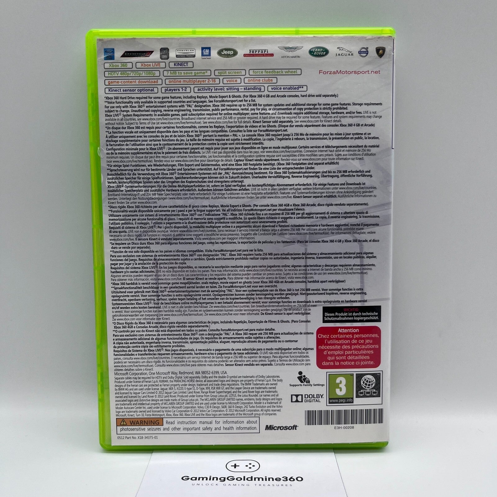 Forza Motorsport Collection (2-3-4) Xbox 360 Pal Completi Microsoft Xbox360 TOP