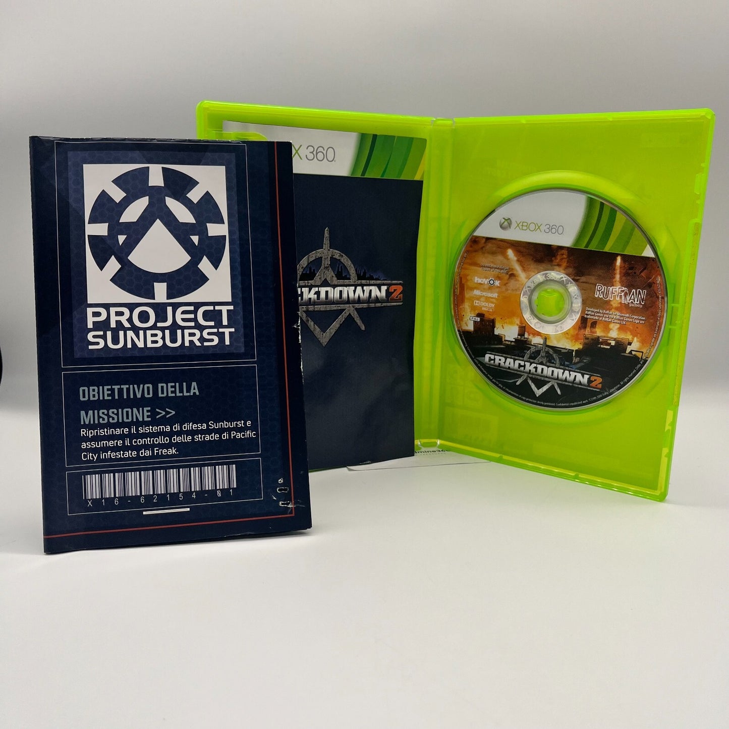 CrackDown 2 Xbox 360 Italiano Completo con Manuale e Poster PAL Microsoft OTTIMO