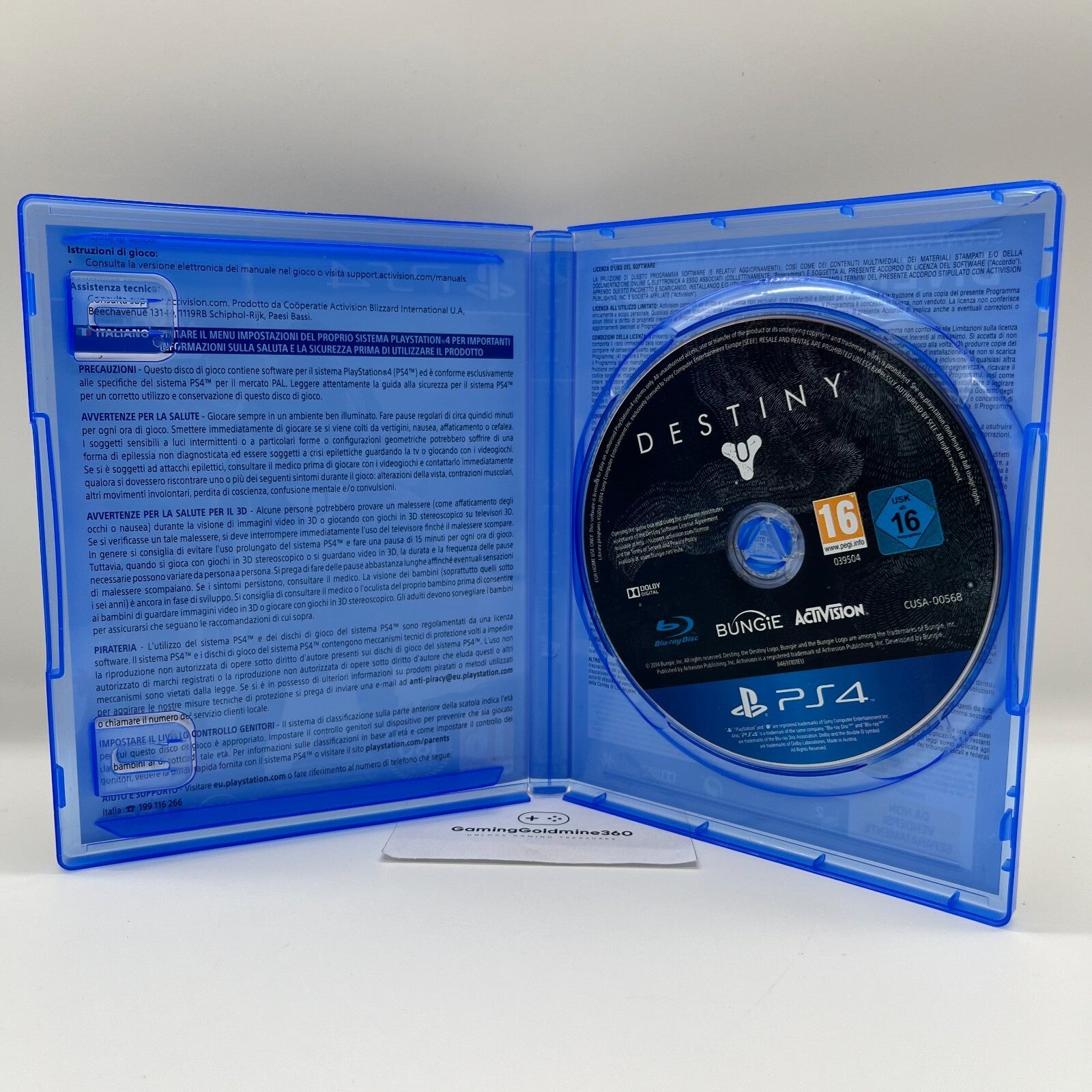 Destiny PS4 Italiano Completo con Manuale Activision Sony PlayStation 4 OTTIMO