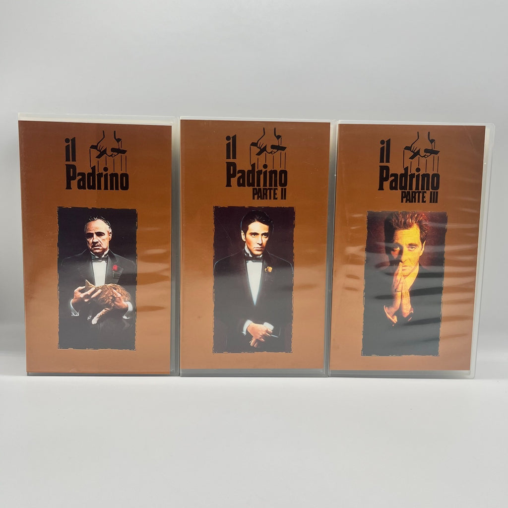 Il Padrino Trilogia VHS Box Set 🎬 25° Anniversario Ita Paramount Coppola Raro