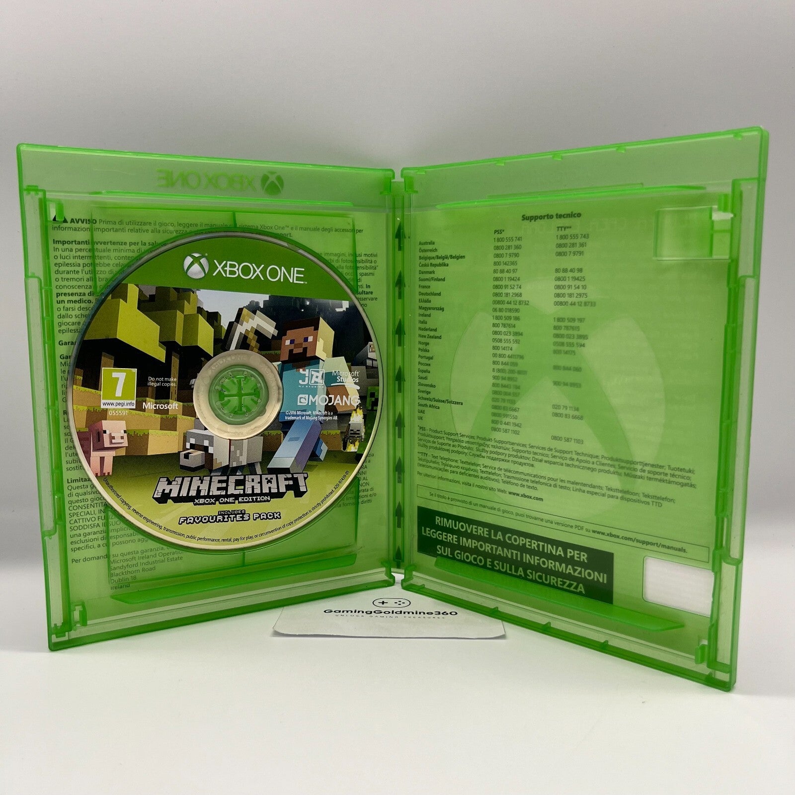 MINECRAFT Xbox One Edition Include il Pacchetto Preferiti Italiano Mojang OTTIMO