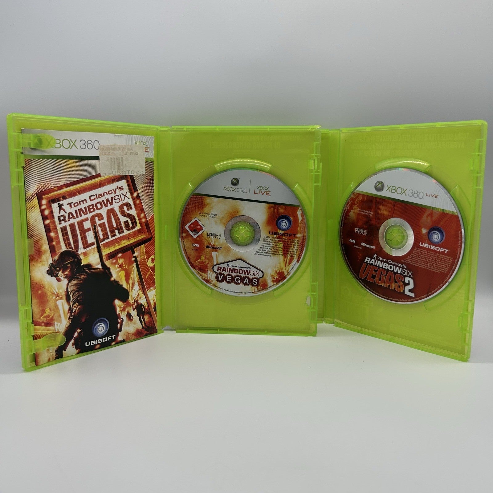 Tom Clancy's Rainbow Six Vegas 1 + 2 Lotto 2 Giochi Xbox 360 PAL Ubisoft FPS