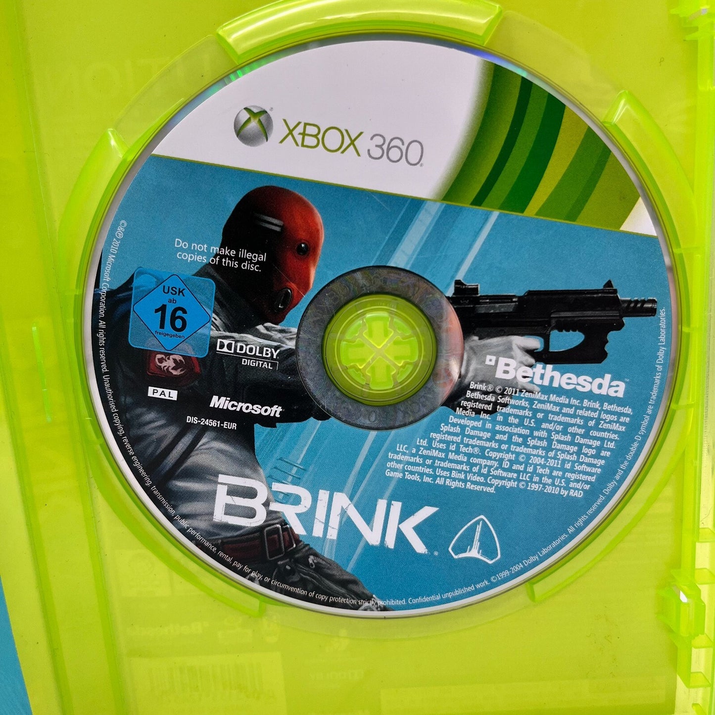 Brink Xbox 360 Italiano Completo PAL Bethesda Microsoft OTTIME CONDIZIONI