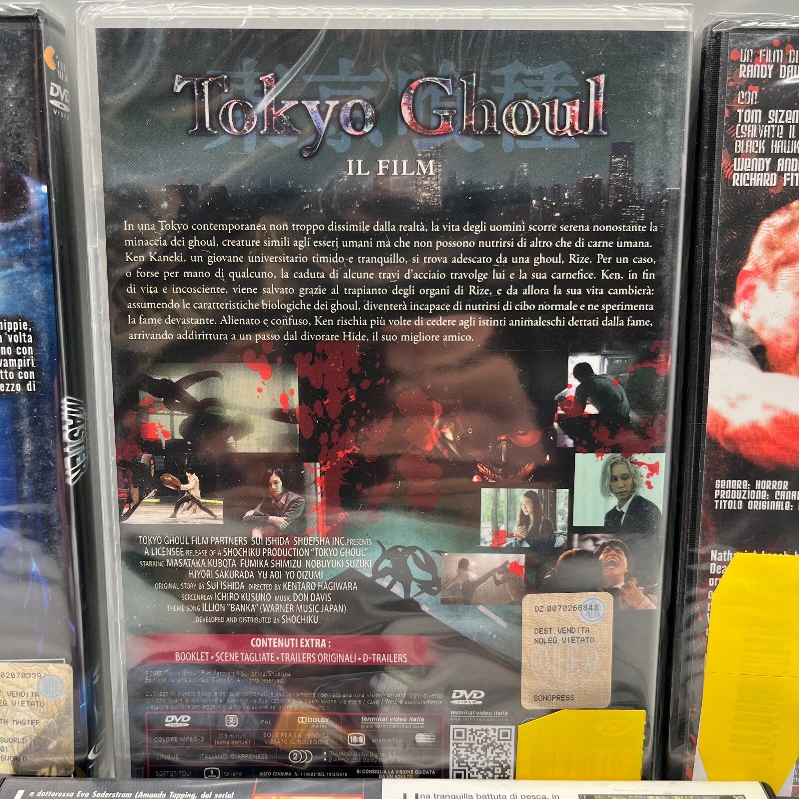 Death Master+Tokyo Ghoul+Bottom Feeder+Lake Placid+The Void DVD Film Horror ITA