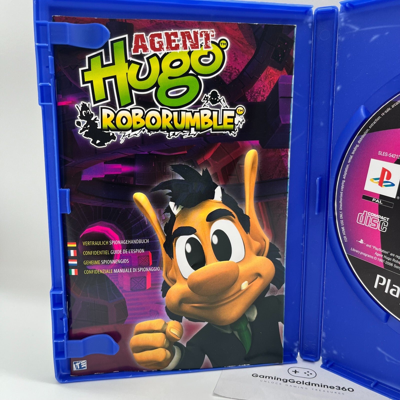 Agent Hugo RoboRumble PS2 Italiano Completo con Manuale PAL Sony PlayStation 2