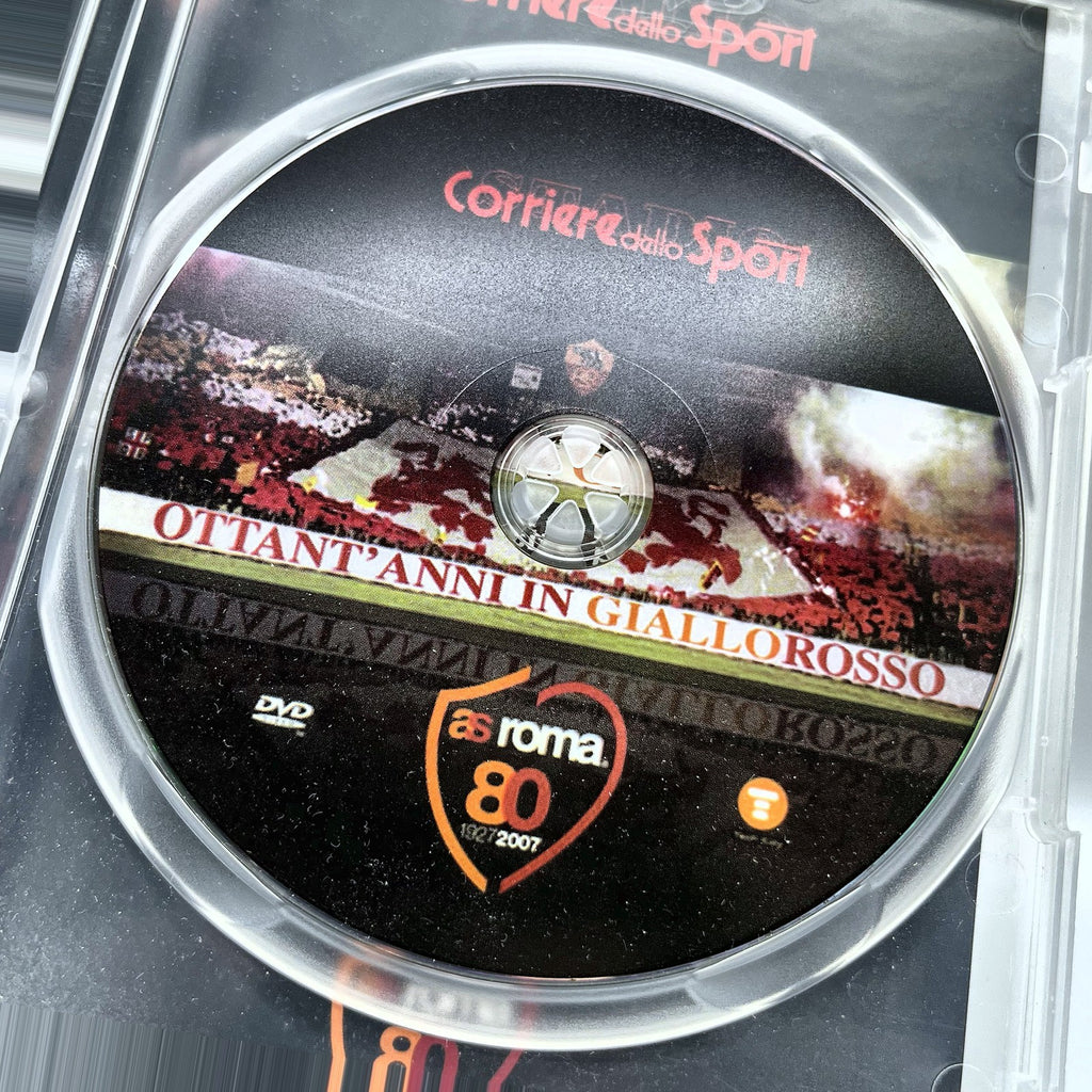 Ottant'anni in Giallorosso DVD AS Roma 1927-2007 Calcio Corriere dello Sport