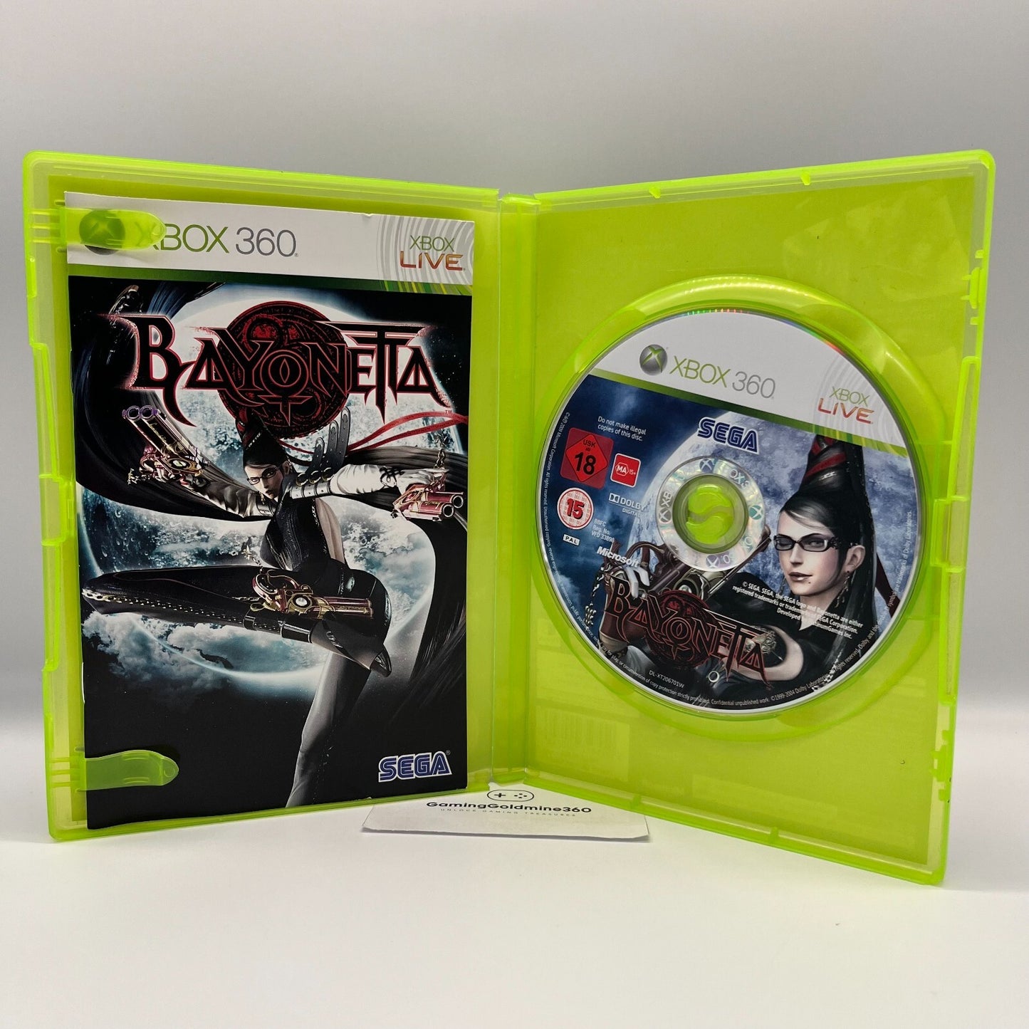 BAYONETTA Xbox 360 Completo con Manuale PAL Gioco Sega Microsoft OTTIMO