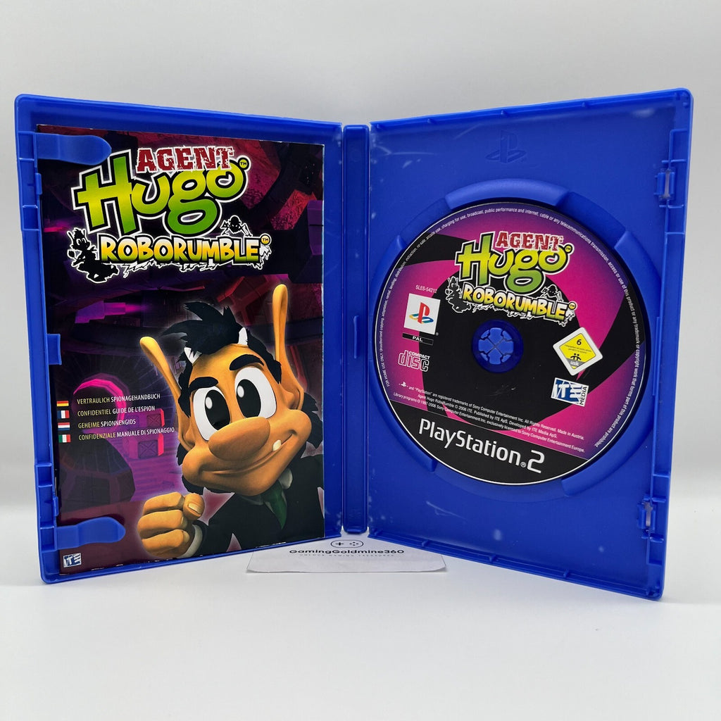 Agent Hugo RoboRumble PS2 Italiano Completo con Manuale PAL Sony PlayStation 2