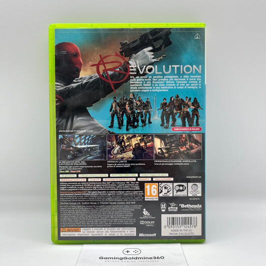 Brink Xbox 360 Italiano Completo PAL Bethesda Microsoft OTTIME CONDIZIONI