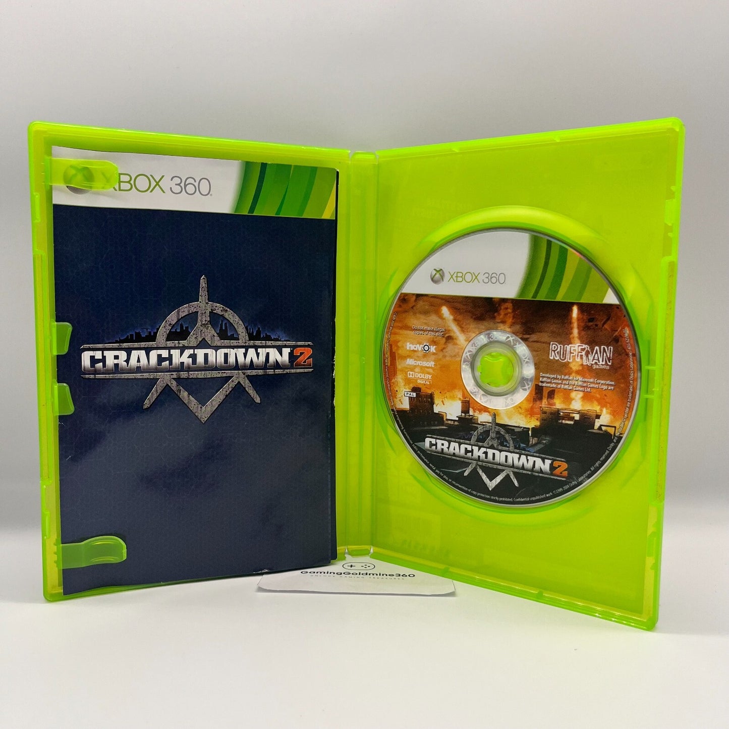 CrackDown 2 Xbox 360 Italiano Completo con Manuale e Poster PAL Microsoft OTTIMO