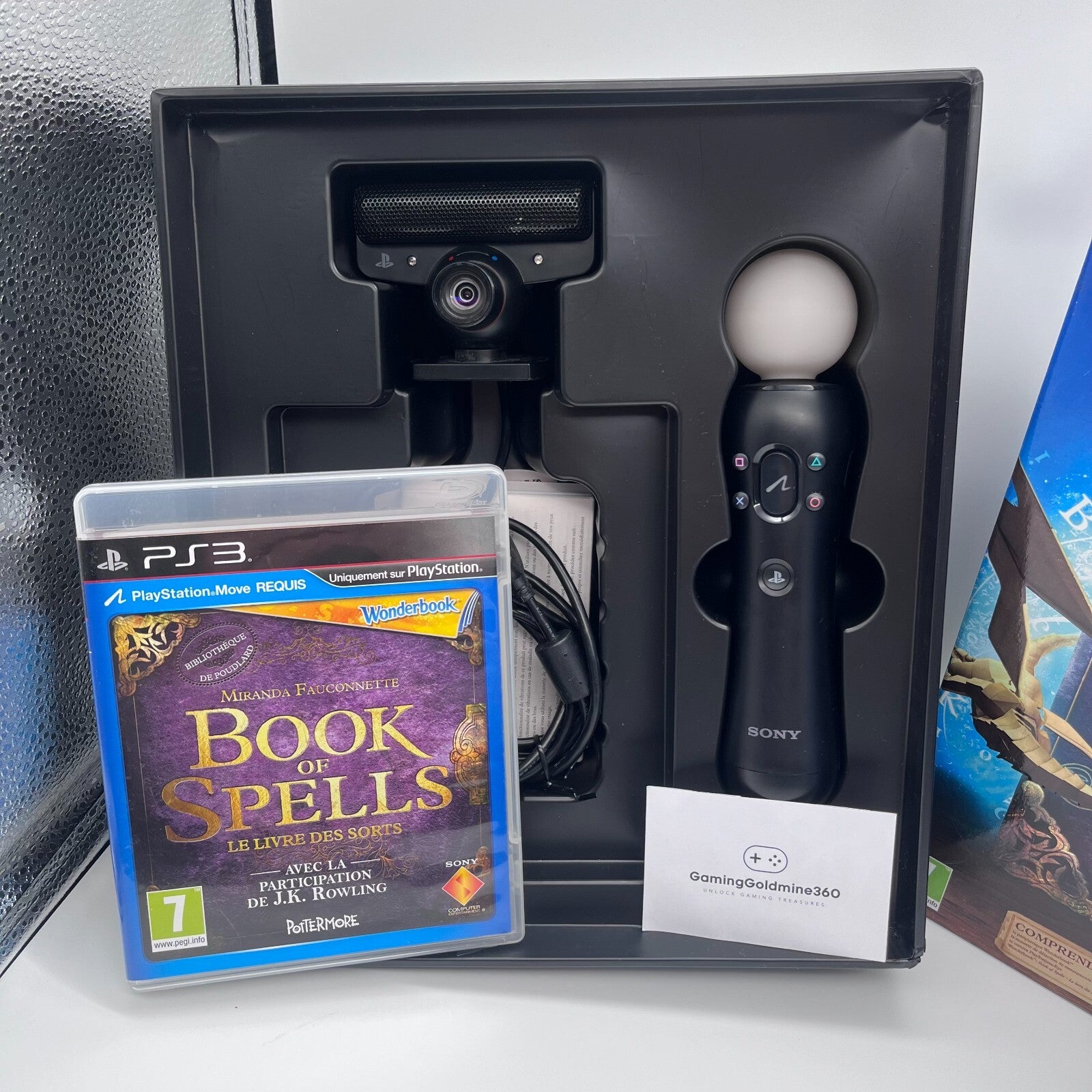 Wonderbook BOOK OF SPELLS PS3 Completo PAL Gioco+Libro+Camera+PS Move Sony OTTIM