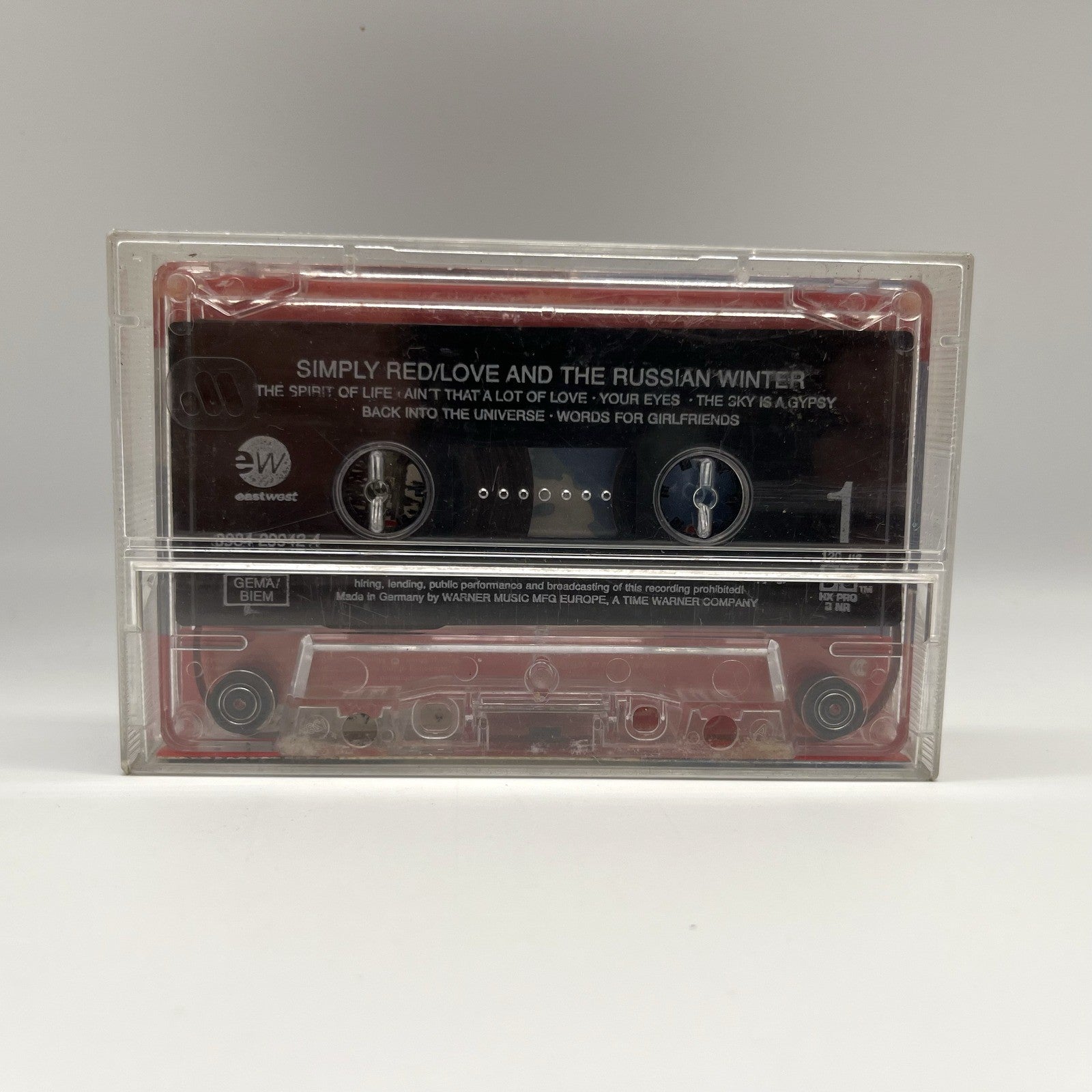 Simply Red Love and the Russian Winter Musicassetta MC East West 1999 Testata