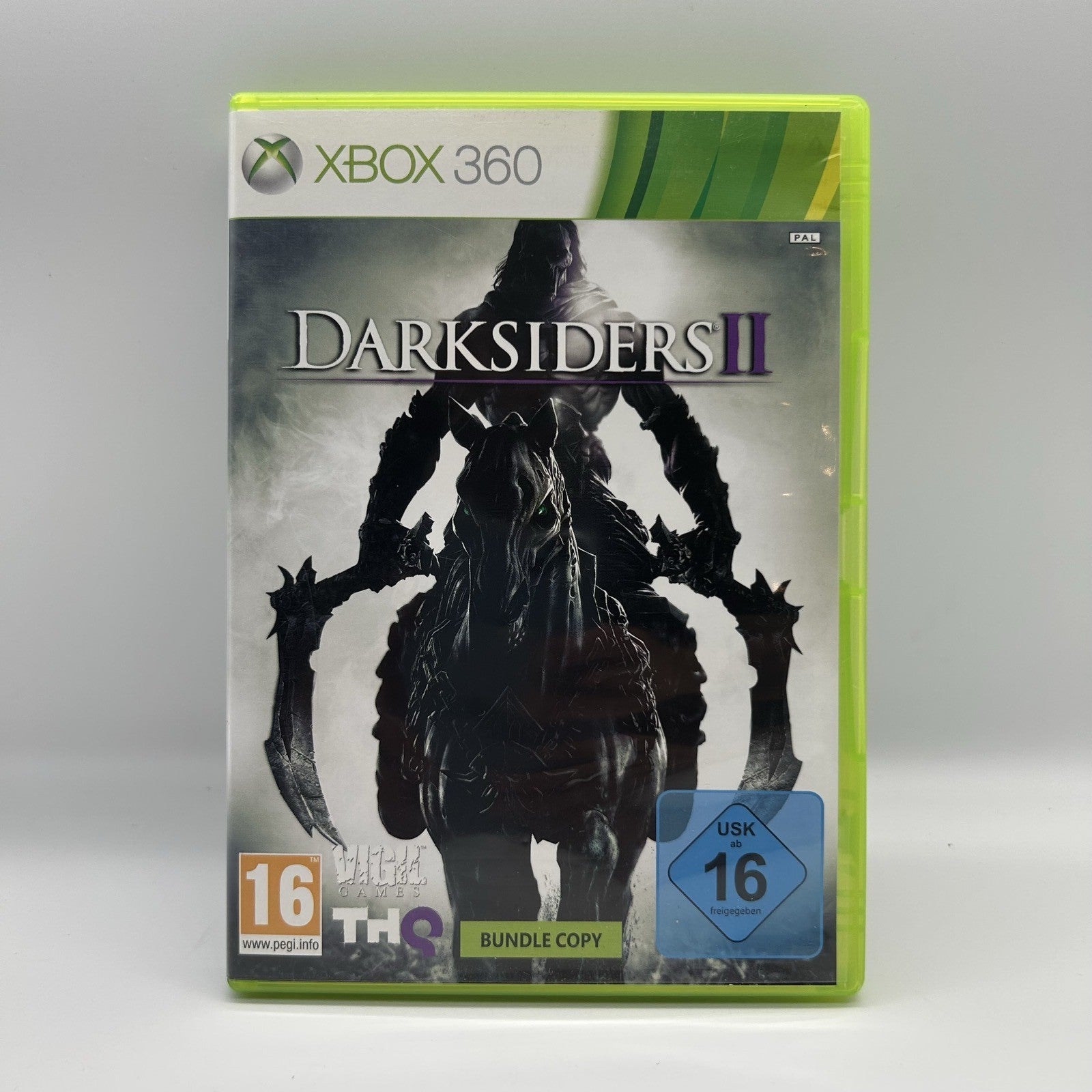 Darksiders 2 II Xbox 360 PAL Bundle Copy THQ Action RPG Morte Cavalieri Testato