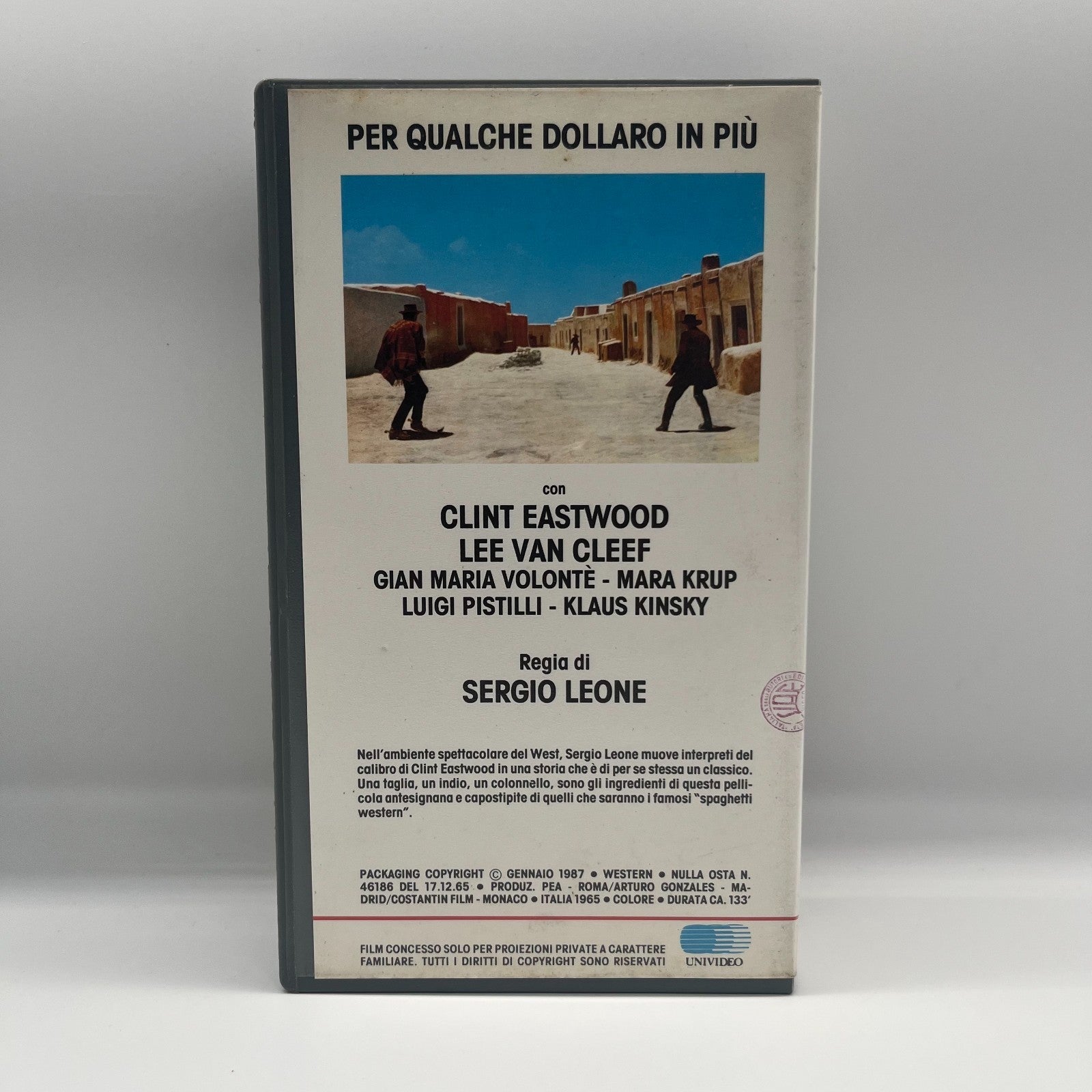 🎬 3x VHS Sergio Leone Western CLINT EASTWOOD Dollaro CVC