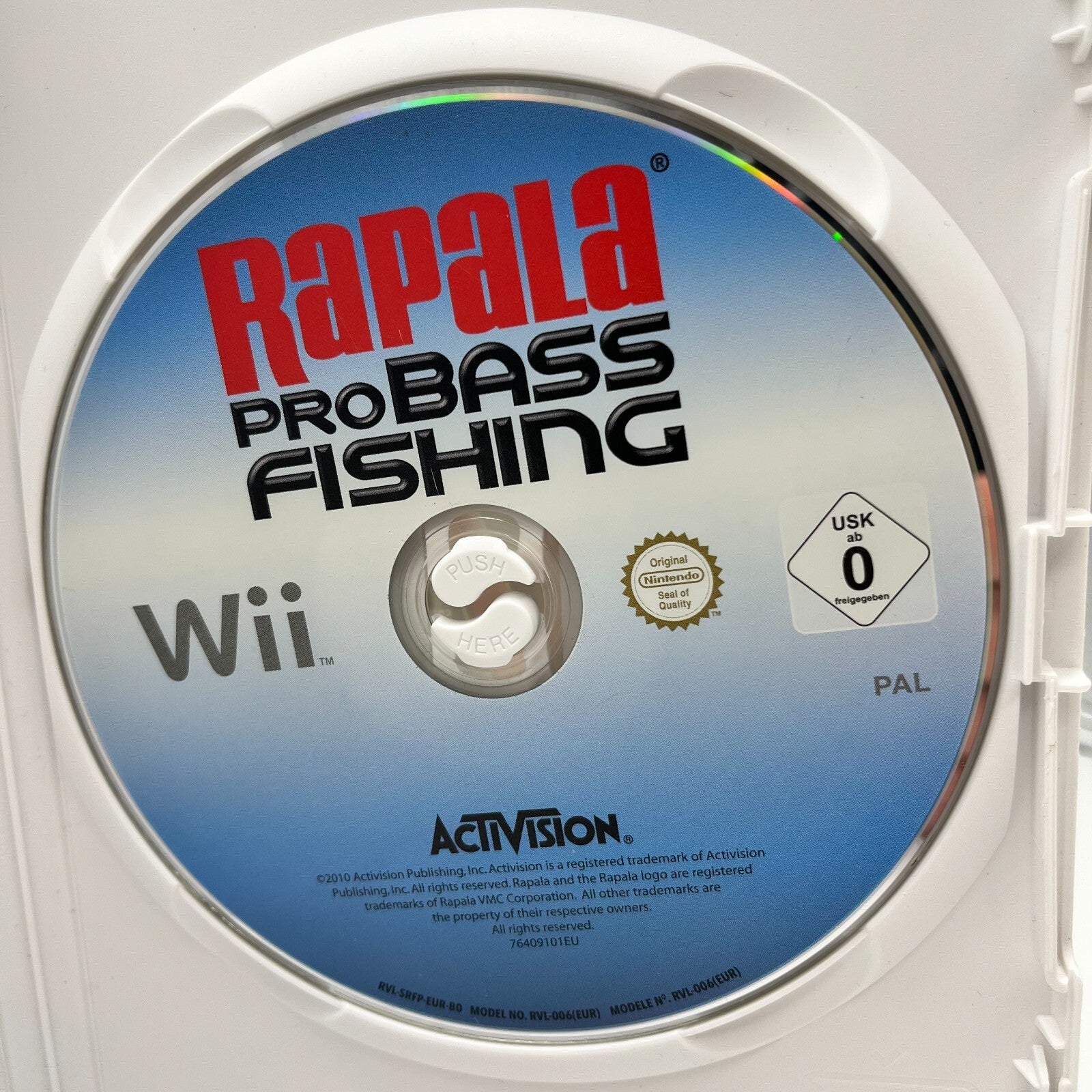Rapala Pro Bass Fishing Nintendo Wii Italiano PAL senza manuale Activision