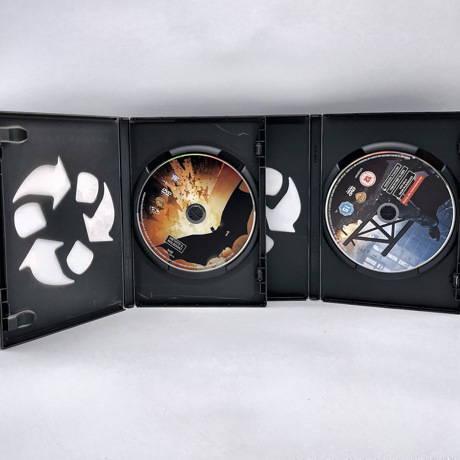 Batman Begins + Il Cavaliere Oscuro 2 DVD Nolan Christian Bale Ledger ITA