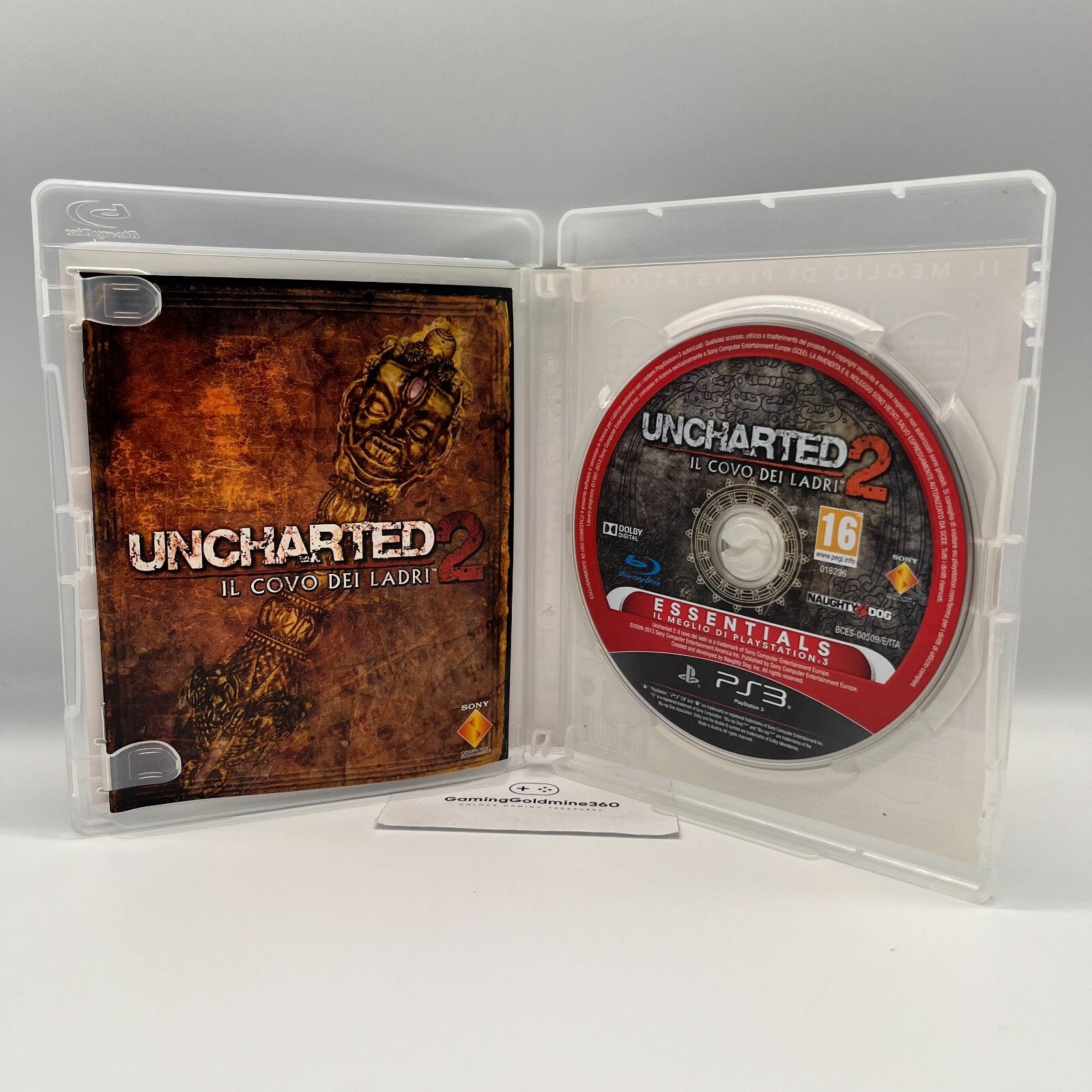 UNCHARTED 2 il Covo dei Ladri PS3 Italiano Completo PAL Gioco Sony PlayStation 3
