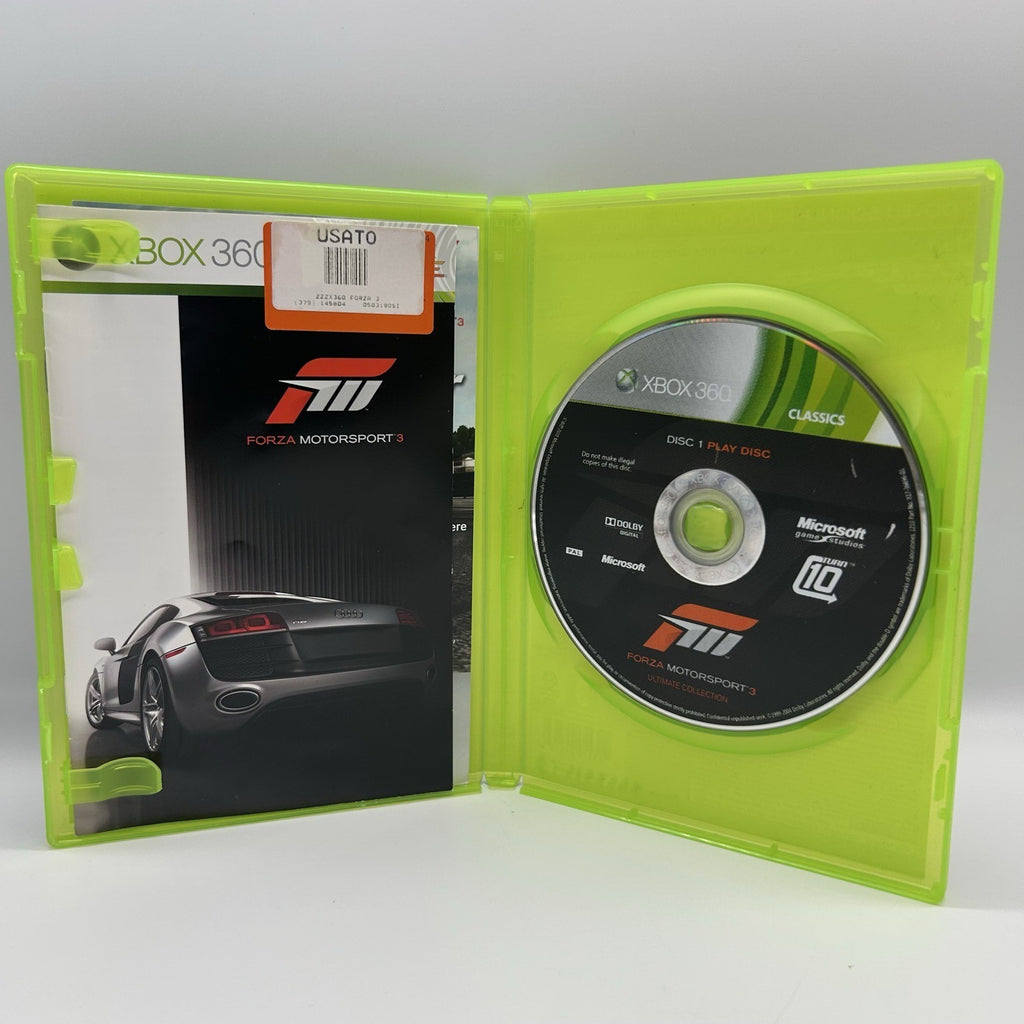 Forza Motorsport 3 Collezione Ultimate Xbox 360 PAL ITA 2 Dischi Classics Corse