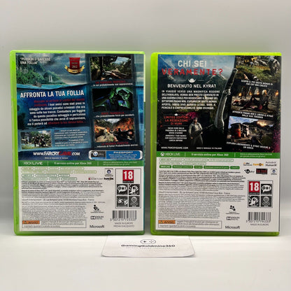 FarCry 3 + Far Cry 4 Xbox 360 Italiano Completi con Manuale Ubisoft Microsoft
