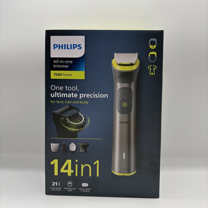 Philips Serie 7000 14in1 Rifinitore All-in-One Uomo Viso Corpo Capelli Nuovo
