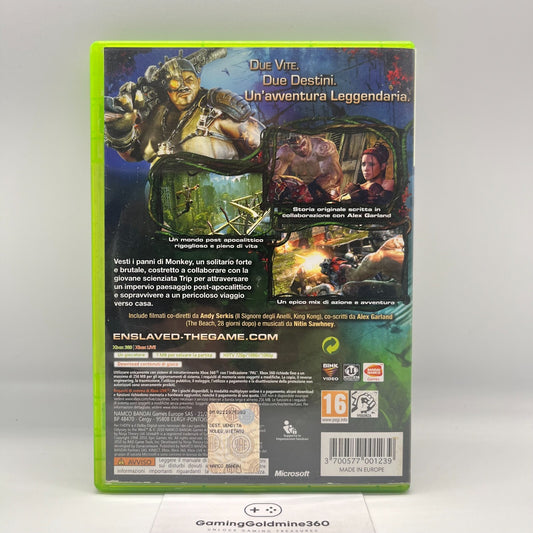 Enslaved Xbox 360 Italiano Completo con Manuale PAL Namco Microsoft COME NUOVO