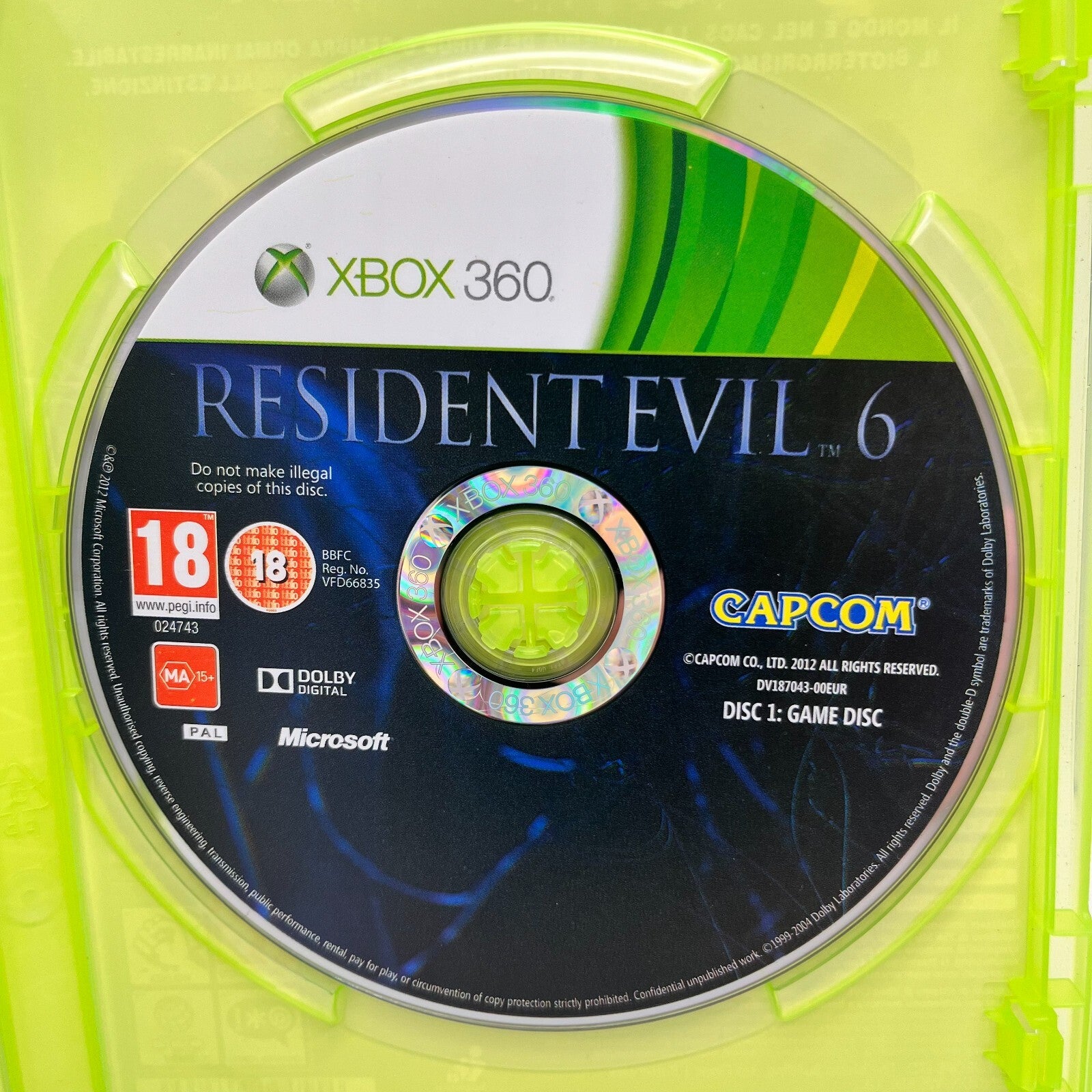 Resident Evil 6 Xbox 360 Italiano Completo con Manuale PAL Capcom Microsoft