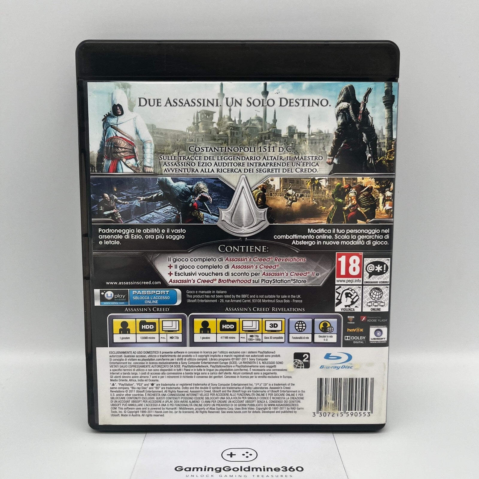 Assassin's Creed PS3 Bundle (5 GIOCHI) Completi PAL Ubisoft Sony PlayStation 3